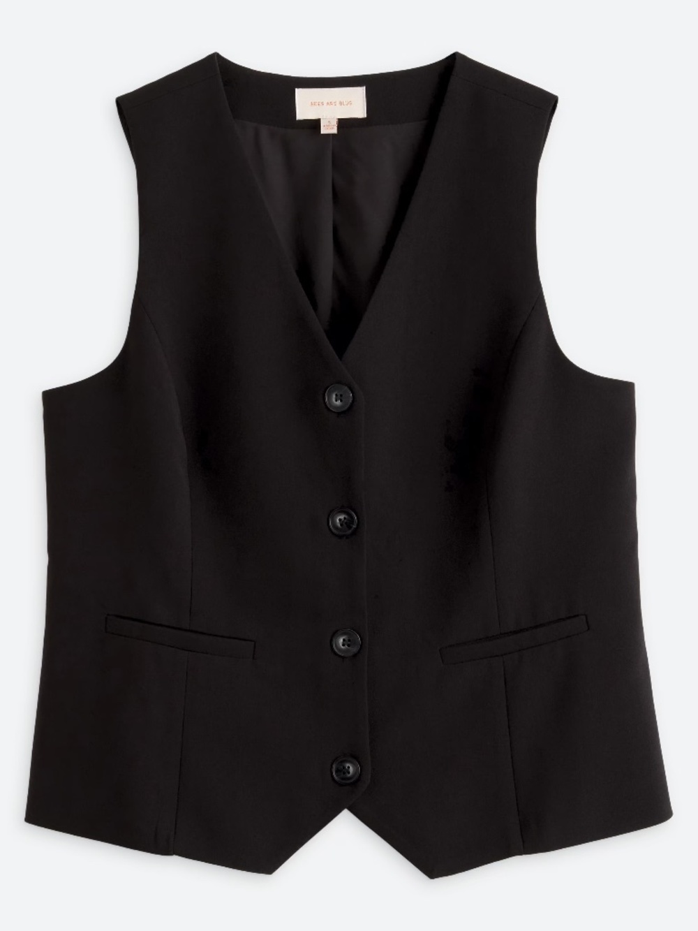 Skies Are Blue Pilar Lightweight Button Down Vest